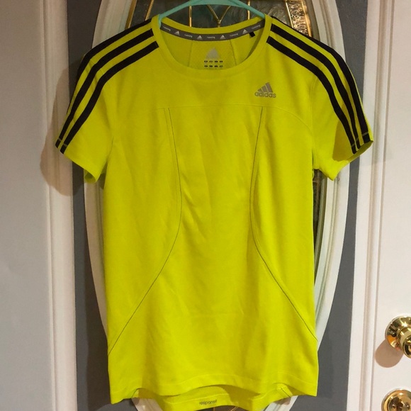 Bright adidas run shirt. Matches hoodie posted! - Picture 1 of 5